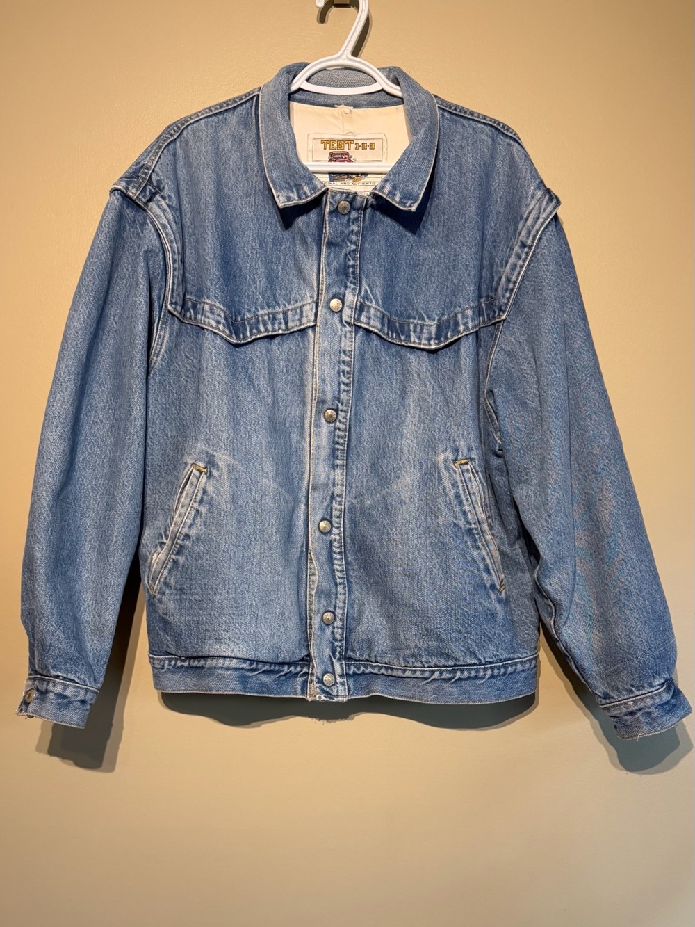 Vintage TEST 1-2-3 Western Style Denim Jacket